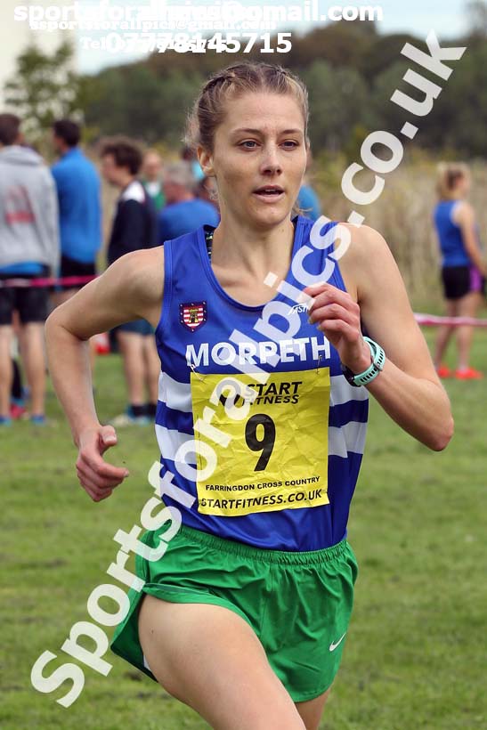 Senior womens relay 2019 Sunderland Harriers Open Cross Country. Photo:  David T. Hewitson/Sports for All Pics